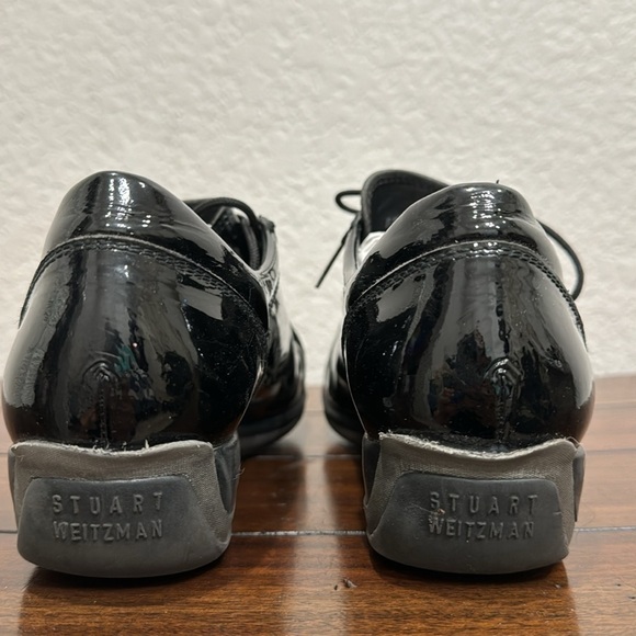 Stuart Weitzman Patent Leather Sneakers Black Size 8 - Picture 5 of 9